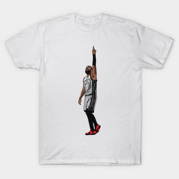 Kyrie Irving - Brooklyn Nets T-Shirt by xavierjfong